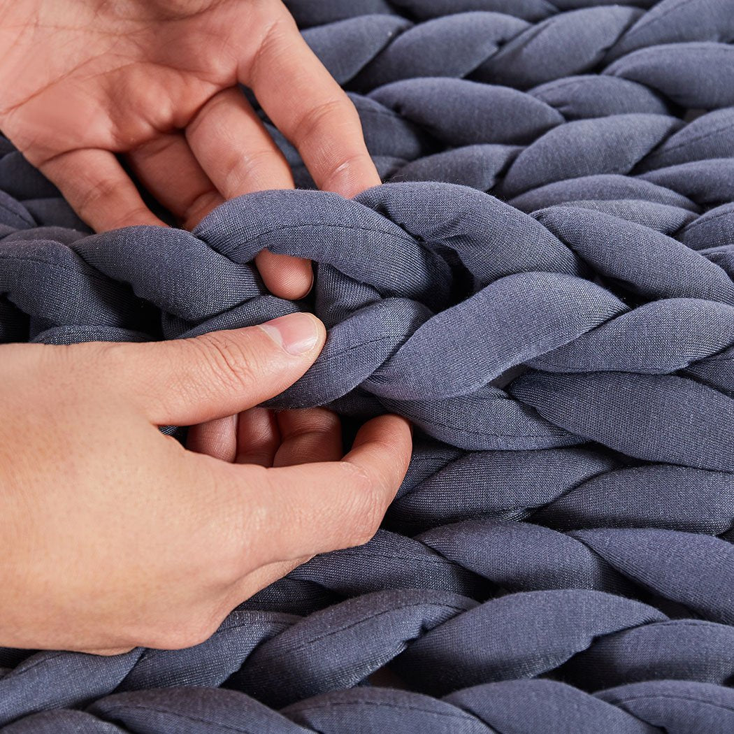 DreamZ Chunky Knit Weighted Blanket 6.5KG