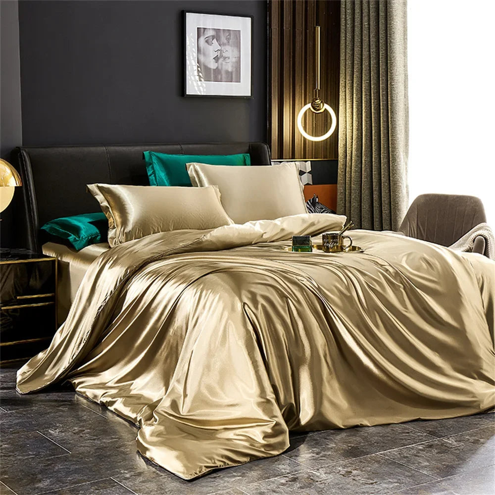 DecorBites™ Silk Bedding Set - Luxury Satin Sheets